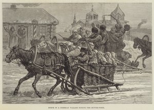 Scene in a Siberian Village during the Butter-Week by Johann Nepomuk Schonberg